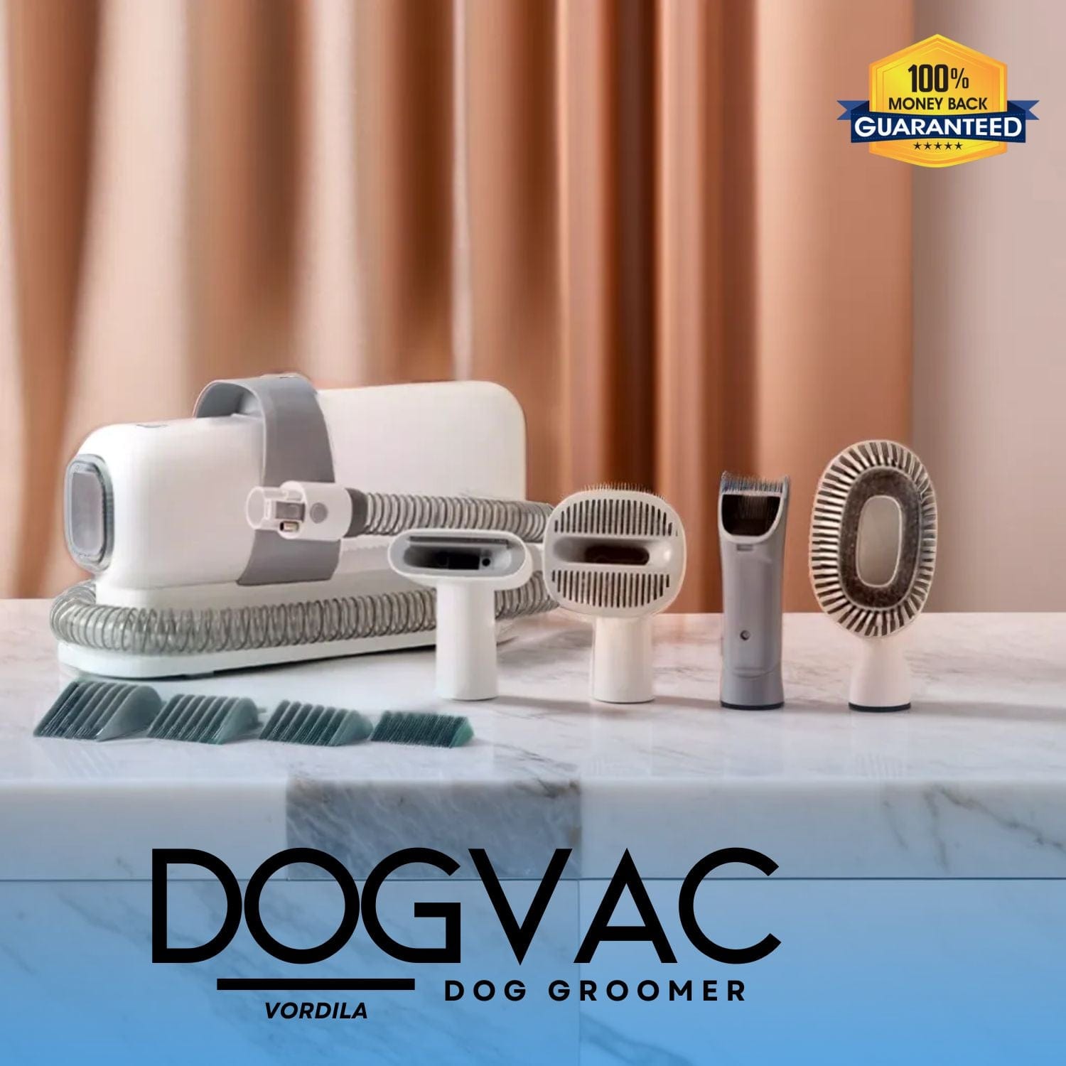 Vordila DogVac Groomer™ - Dog Hair Brushing Vacuum